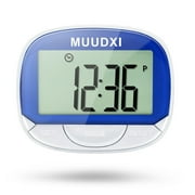 Pedometer for Walking, Step Counter for Walking with Large Digital Display, Multi-Function Portable Sport Pedometer Step count / Calories / Distance Function Counter - Blue